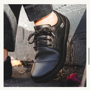 Lems Black Nine2Five Barefoot Zero Drop Dress Shoes
